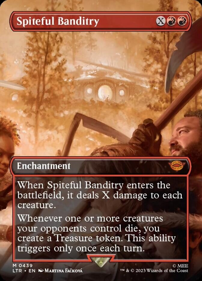 Spiteful Banditry (Borderless Alternate Art) [The Lord of the Rings: Tales of Middle-Earth] | Gaming Infinity