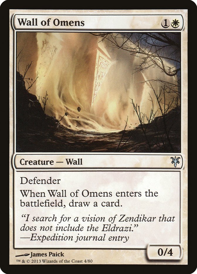 Wall of Omens [Duel Decks: Sorin vs. Tibalt] | Gaming Infinity