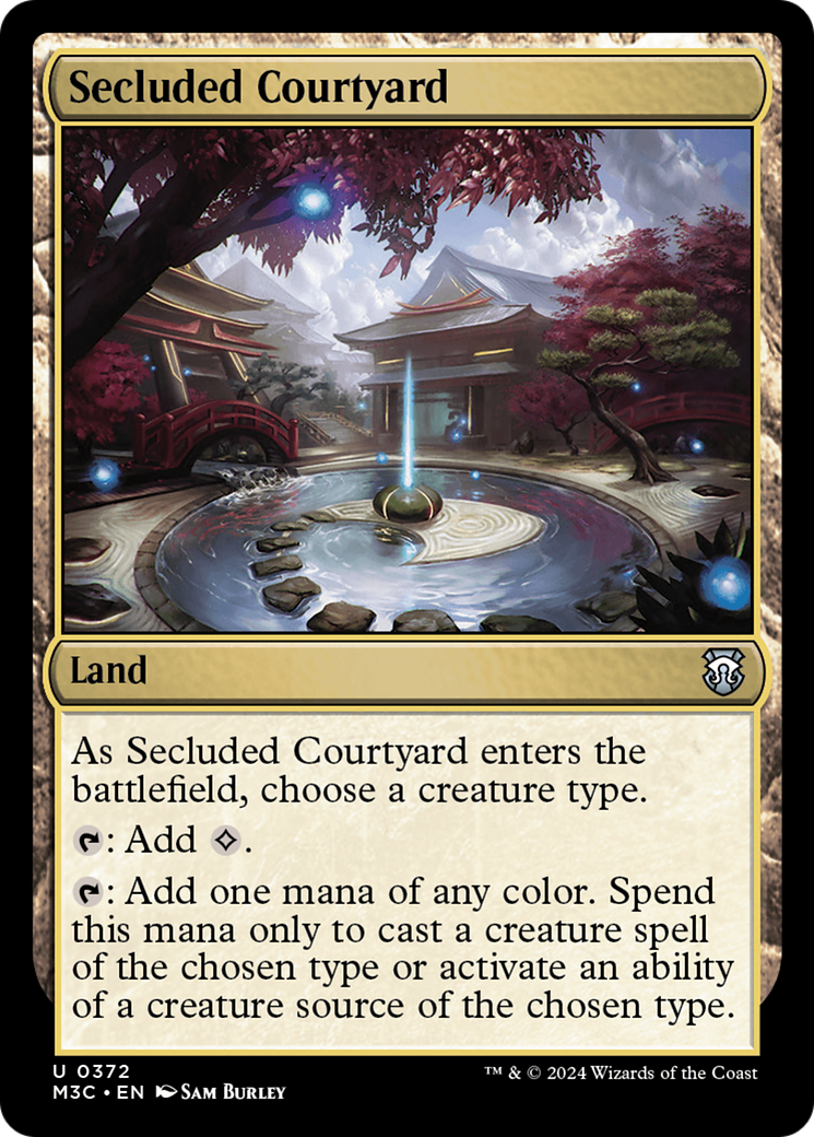Secluded Courtyard (Ripple Foil) [Modern Horizons 3 Commander] | Gaming Infinity
