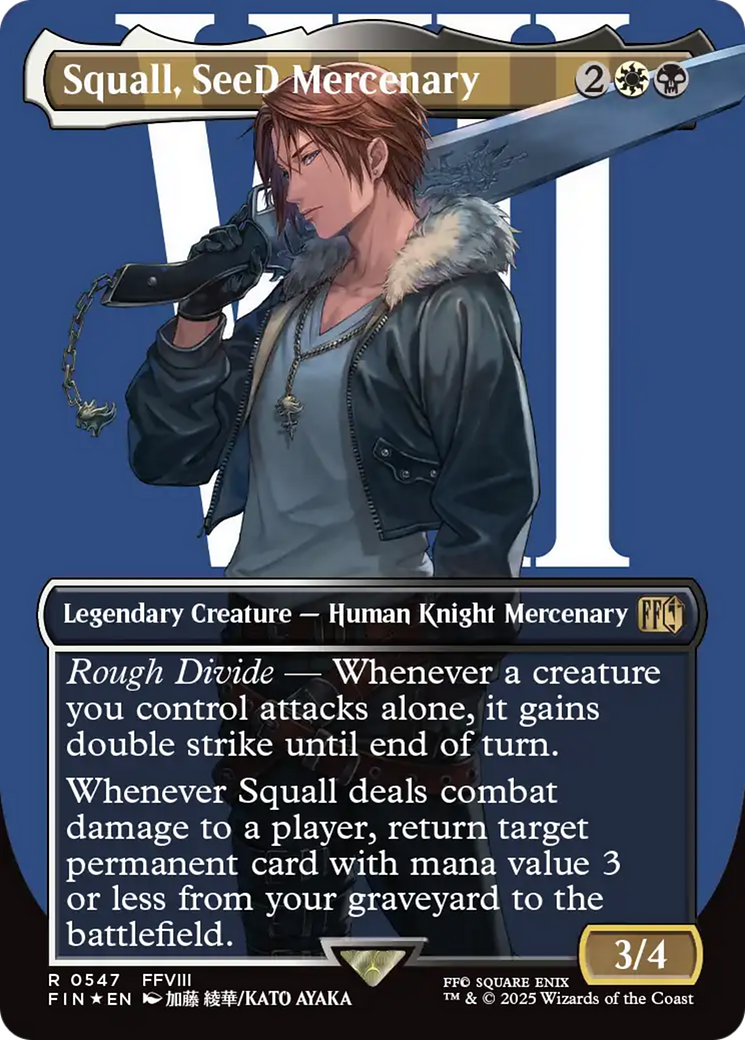 Squall, SeeD Mercenary (Borderless) (Surge Foil) [FINAL FANTASY] | Gaming Infinity