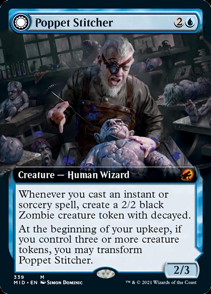 Poppet Stitcher // Poppet Factory (Extended Art) [Innistrad: Midnight Hunt] | Gaming Infinity