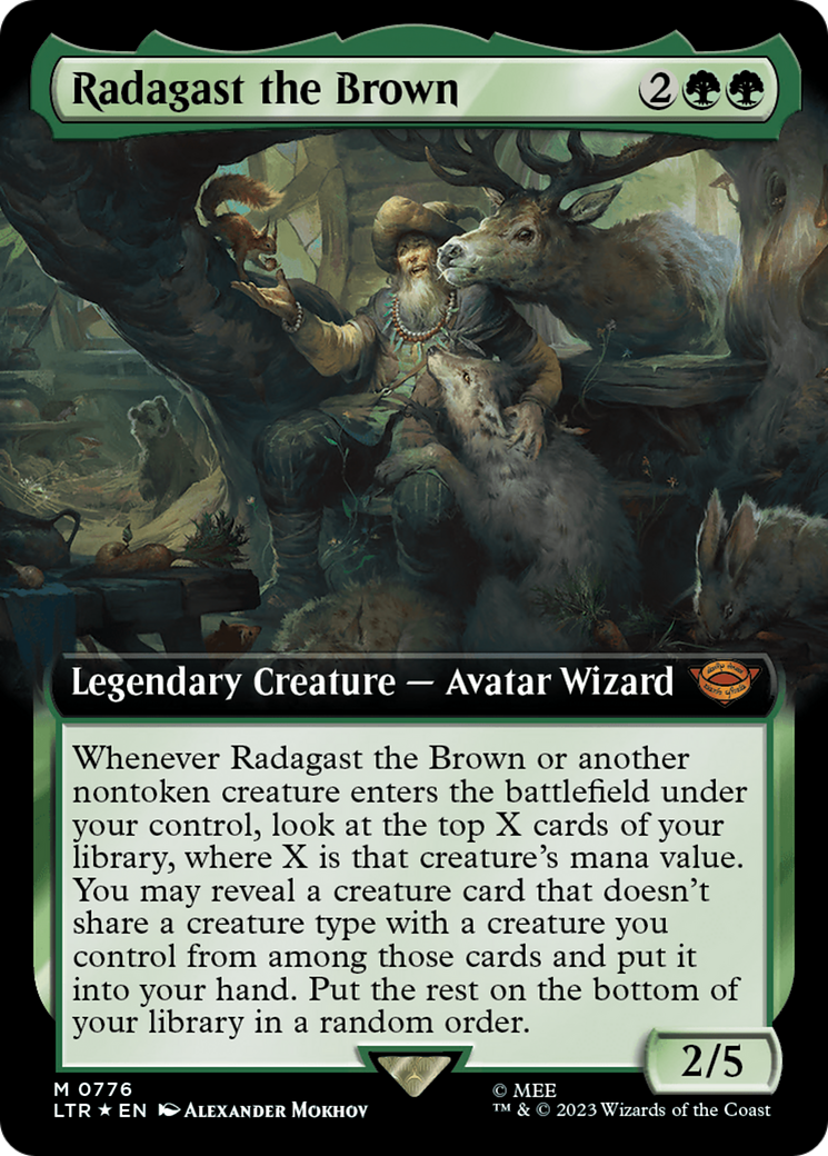 Radagast the Brown (Extended Art) (Surge Foil) [The Lord of the Rings: Tales of Middle-Earth] | Gaming Infinity