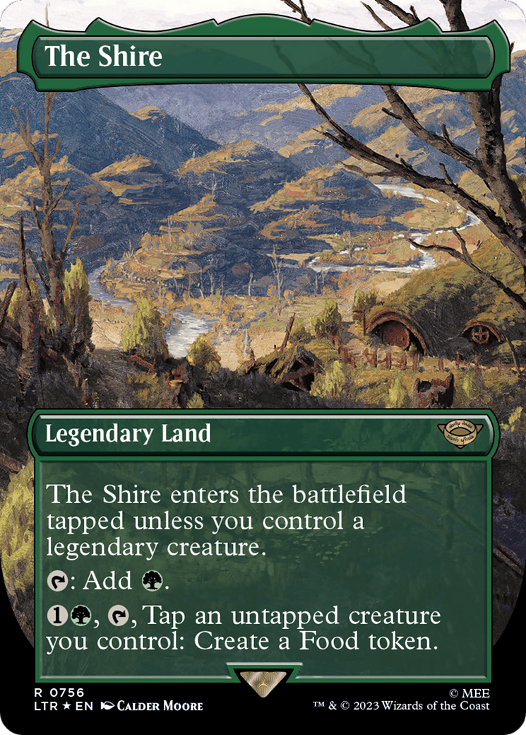 The Shire (Borderless) (Surge Foil) [The Lord of the Rings: Tales of Middle-Earth] | Gaming Infinity