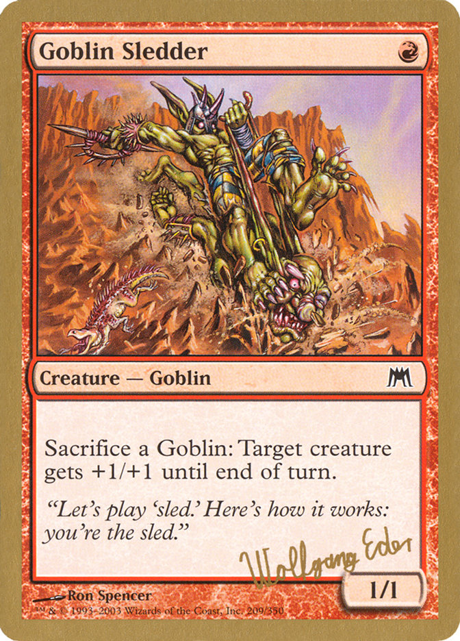 Goblin Sledder (Wolfgang Eder) [World Championship Decks 2003] | Gaming Infinity