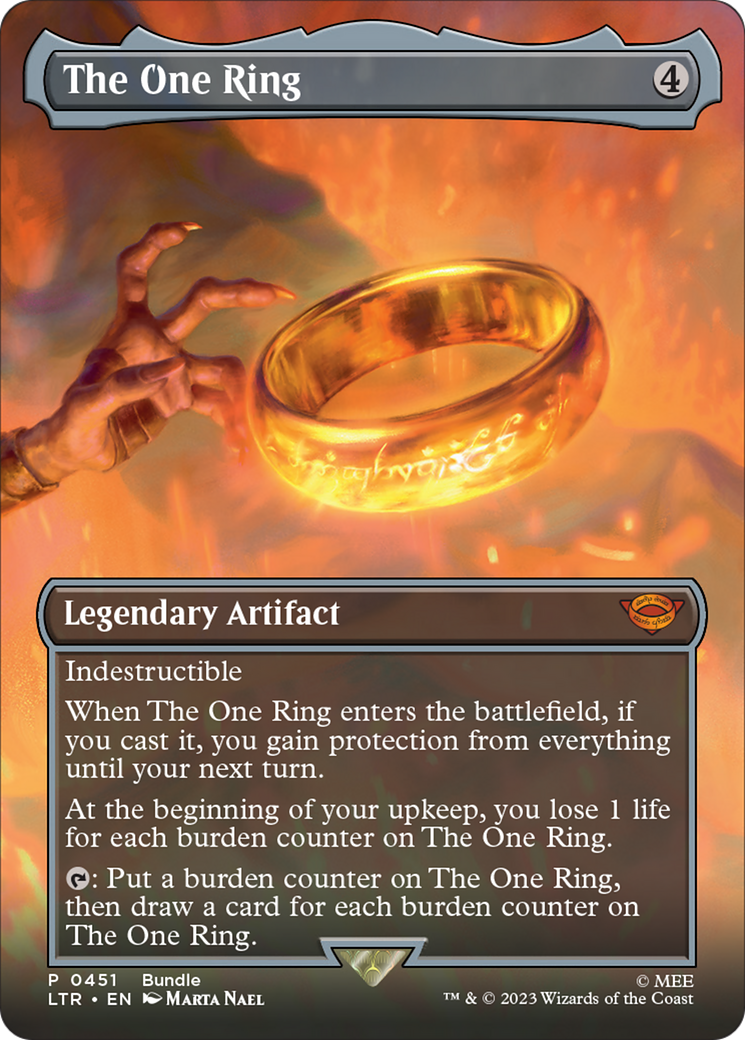 The One Ring (Borderless Alternate Art) [The Lord of the Rings: Tales of Middle-Earth] | Gaming Infinity