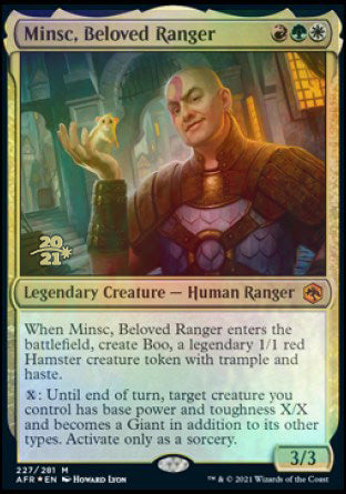 Minsc, Beloved Ranger [Dungeons & Dragons: Adventures in the Forgotten Realms Prerelease Promos] | Gaming Infinity