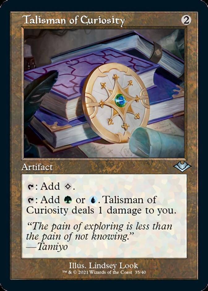 Talisman of Curiosity (Retro Foil Etched) [Modern Horizons] | Gaming Infinity