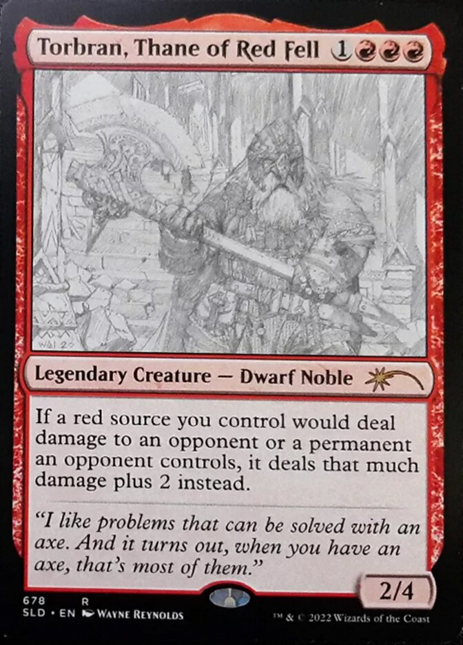 Torbran, Thane of Red Fell (Sketch) [Secret Lair Drop Promos] | Gaming Infinity