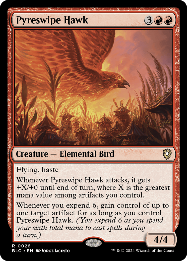 Pyreswipe Hawk [Bloomburrow Commander] | Gaming Infinity