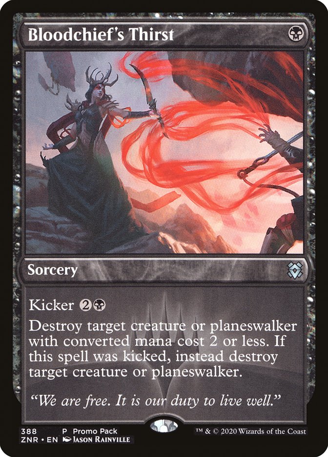 Bloodchief's Thirst (Promo Pack) [Zendikar Rising Promos] | Gaming Infinity