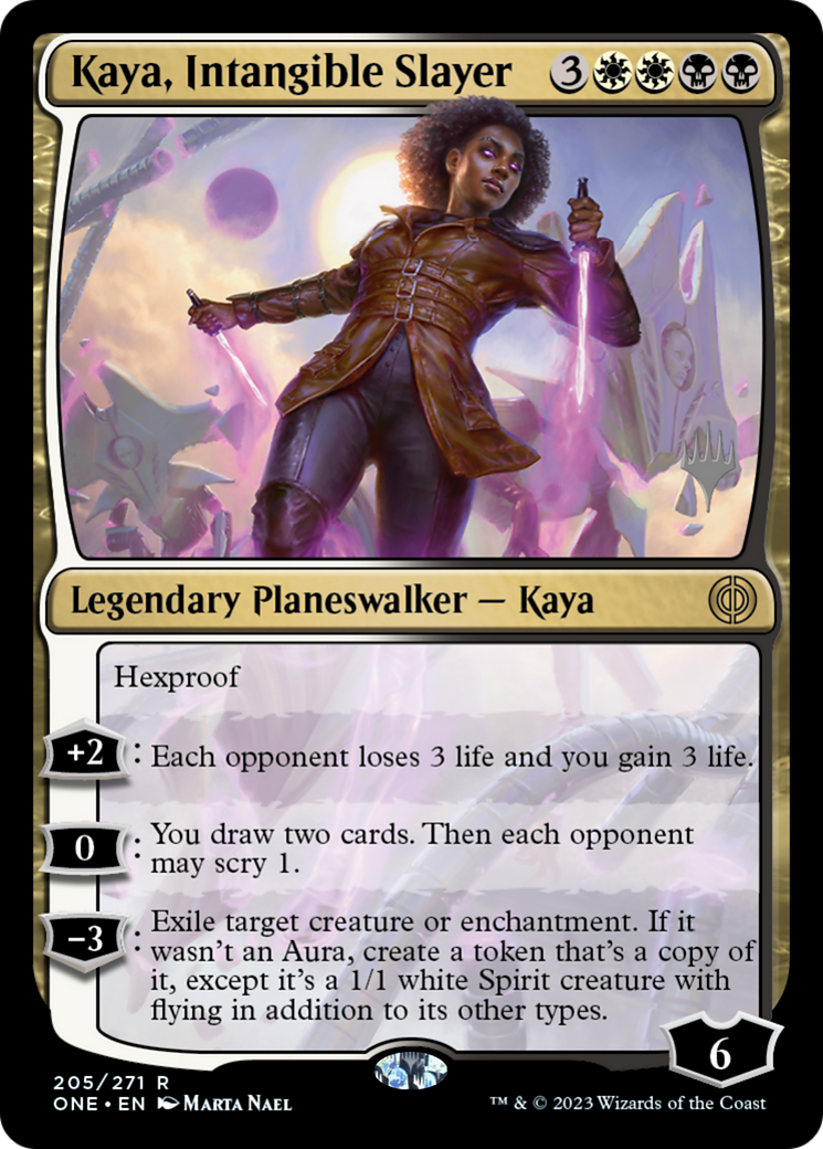 Kaya, Intangible Slayer (Promo Pack) [Phyrexia: All Will Be One Promos] | Gaming Infinity