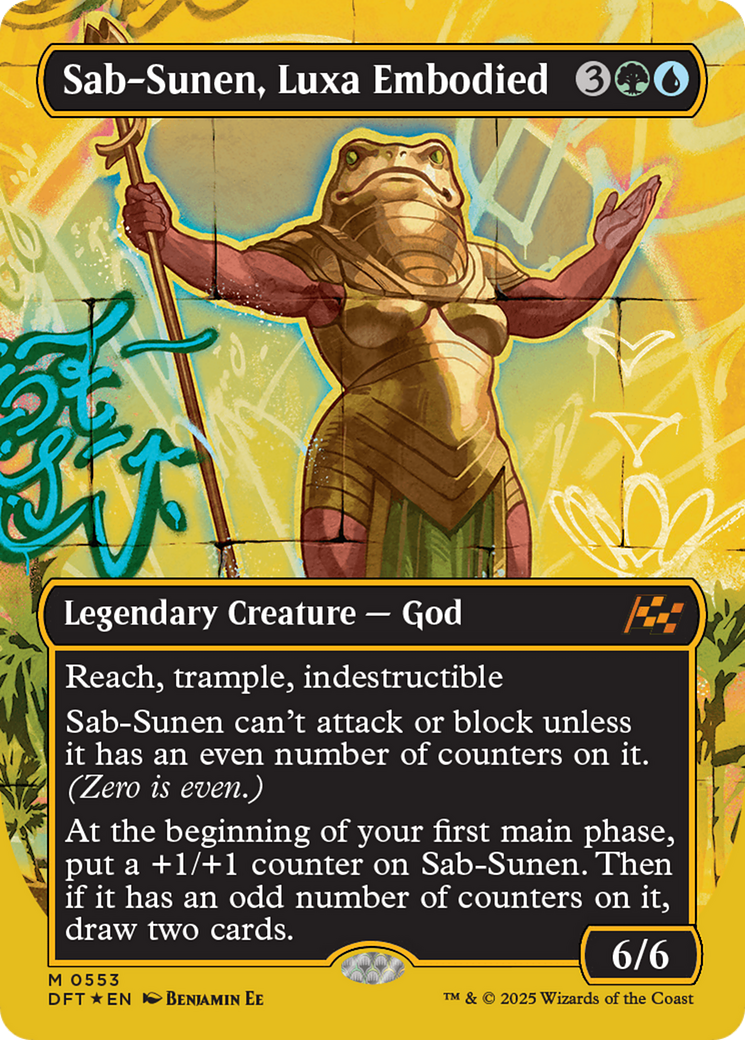 Sab-Sunen, Luxa Embodied (Borderless) (First-Place Foil) [Aetherdrift] | Gaming Infinity