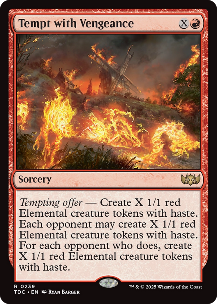 Tempt with Vengeance [Tarkir: Dragonstorm Commander] | Gaming Infinity