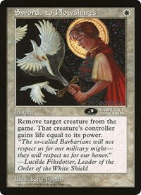 Swords to Plowshares (Oversized) [Oversize Cards] | Gaming Infinity