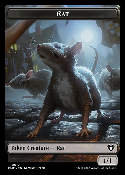 City's Blessing // Rat Double-Sided Token [Commander Masters Tokens] | Gaming Infinity