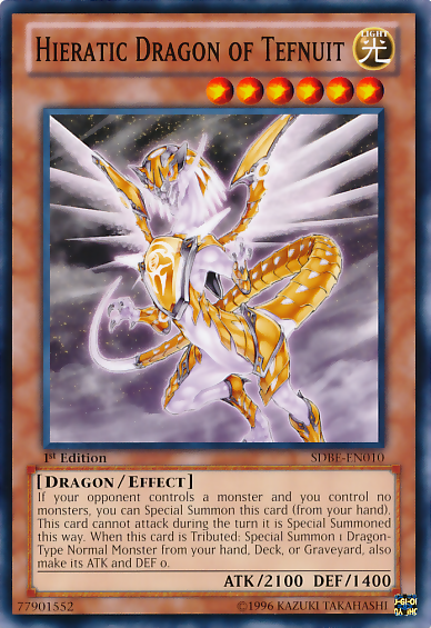 Hieratic Dragon of Tefnuit [SDBE-EN010] Common | Gaming Infinity