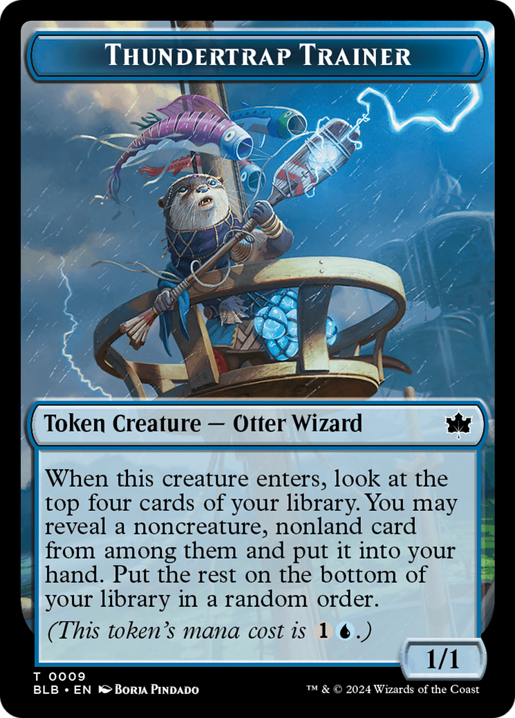 Snail // Thundertrap Trainer Double-Sided Token [Bloomburrow Tokens] | Gaming Infinity