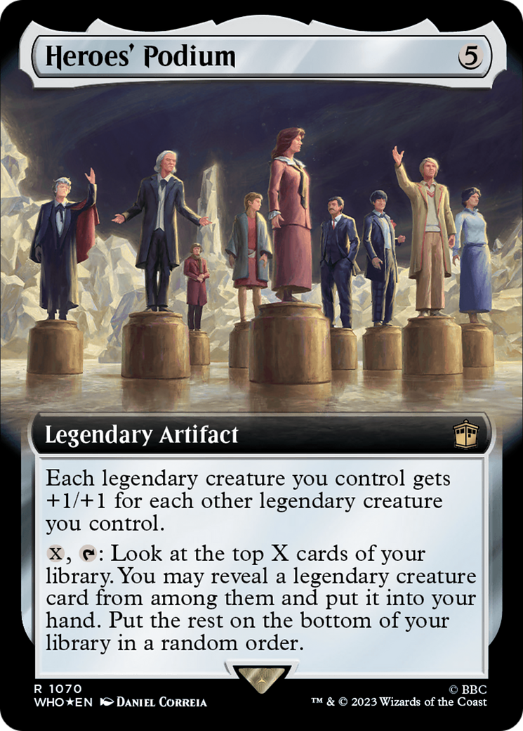 Heroes' Podium (Extended Art) (Surge Foil) [Doctor Who] | Gaming Infinity