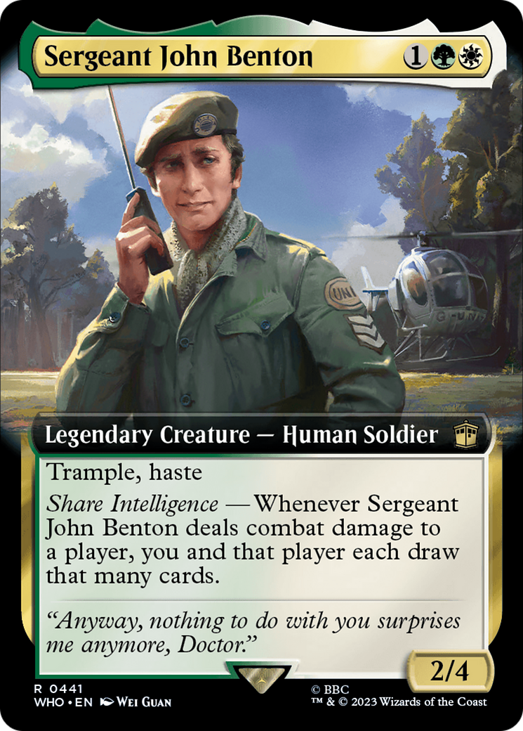 Sergeant John Benton (Extended Art) [Doctor Who] | Gaming Infinity