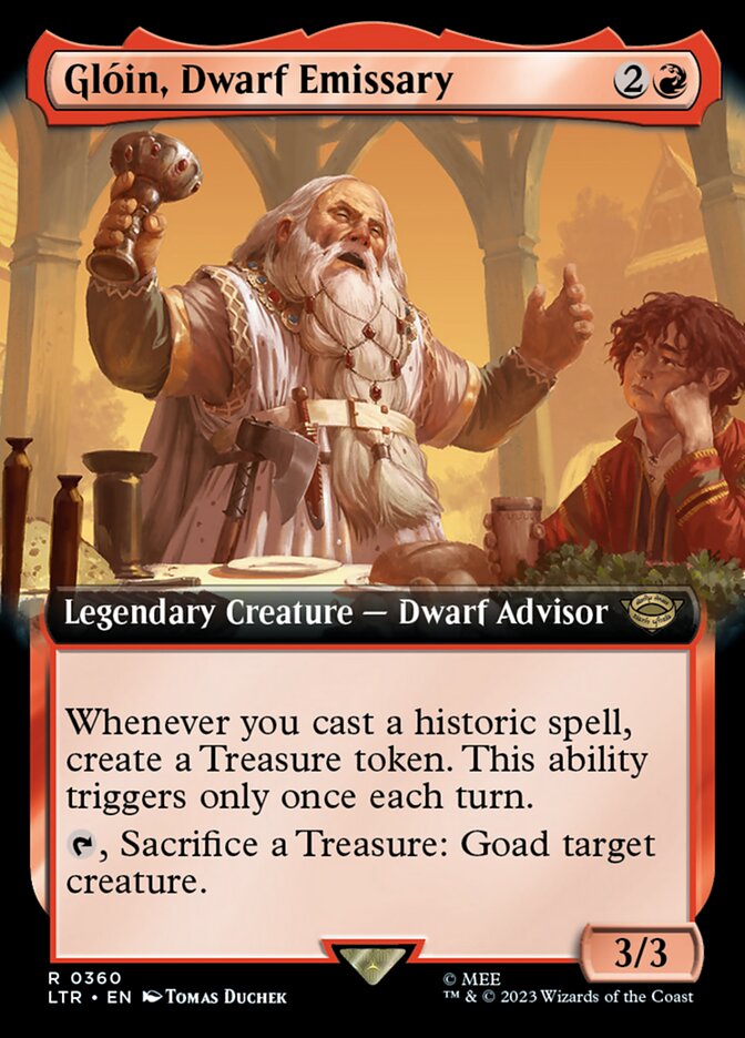Gloin, Dwarf Emissary (Extended Art) [The Lord of the Rings: Tales of Middle-Earth] | Gaming Infinity