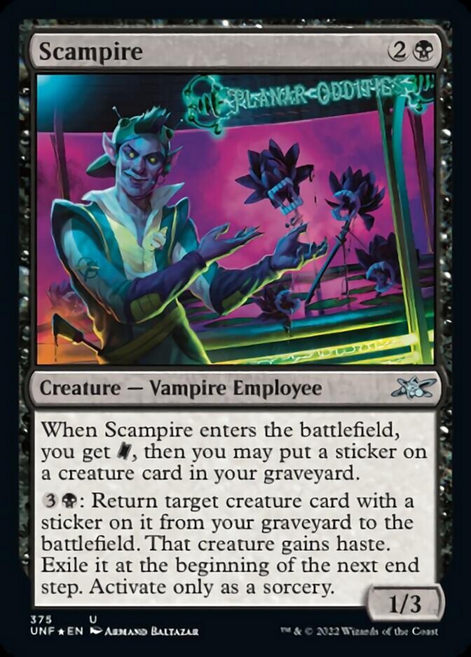 Scampire (Galaxy Foil) [Unfinity] | Gaming Infinity