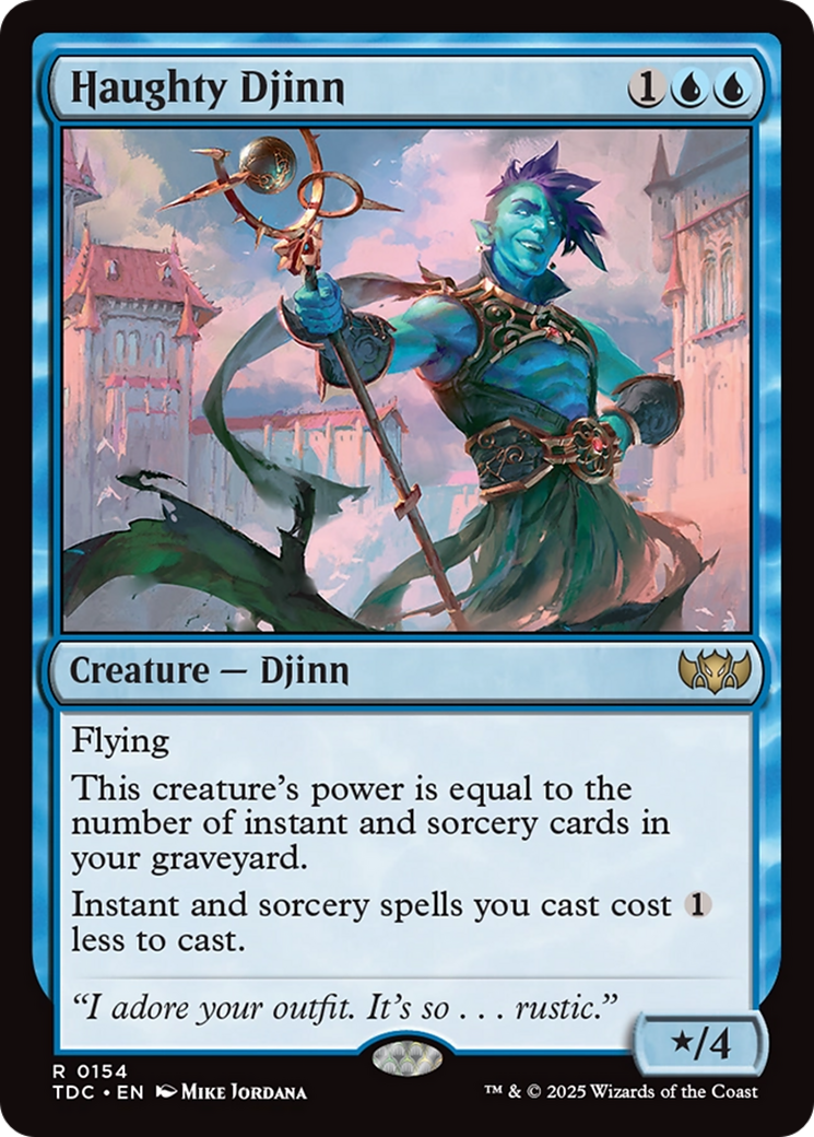 Haughty Djinn [Tarkir: Dragonstorm Commander] | Gaming Infinity
