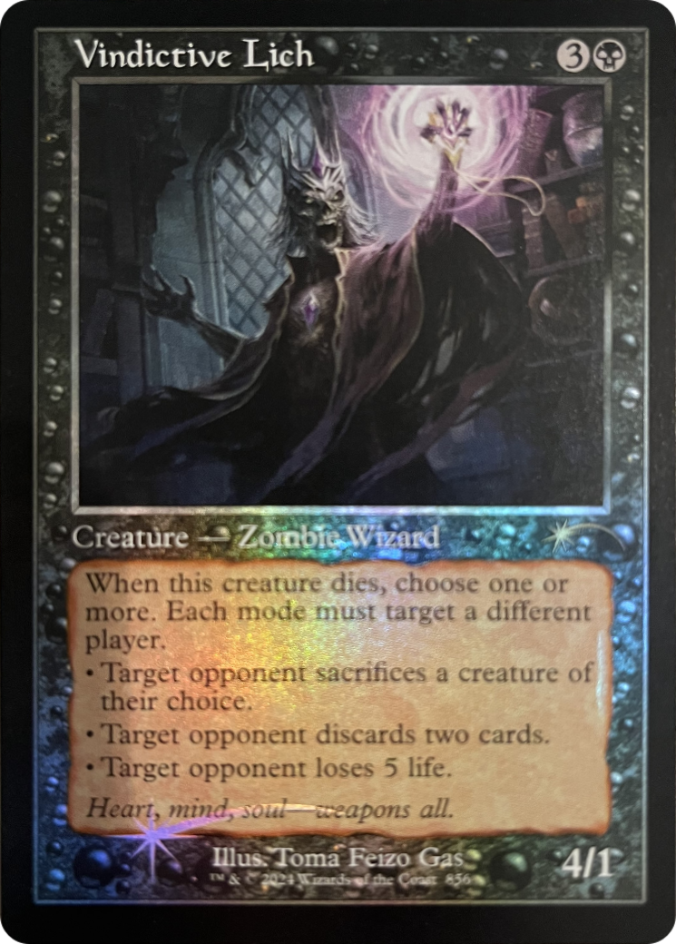 Vindictive Lich (Retro Frame) [Secret Lair Drop Series] | Gaming Infinity