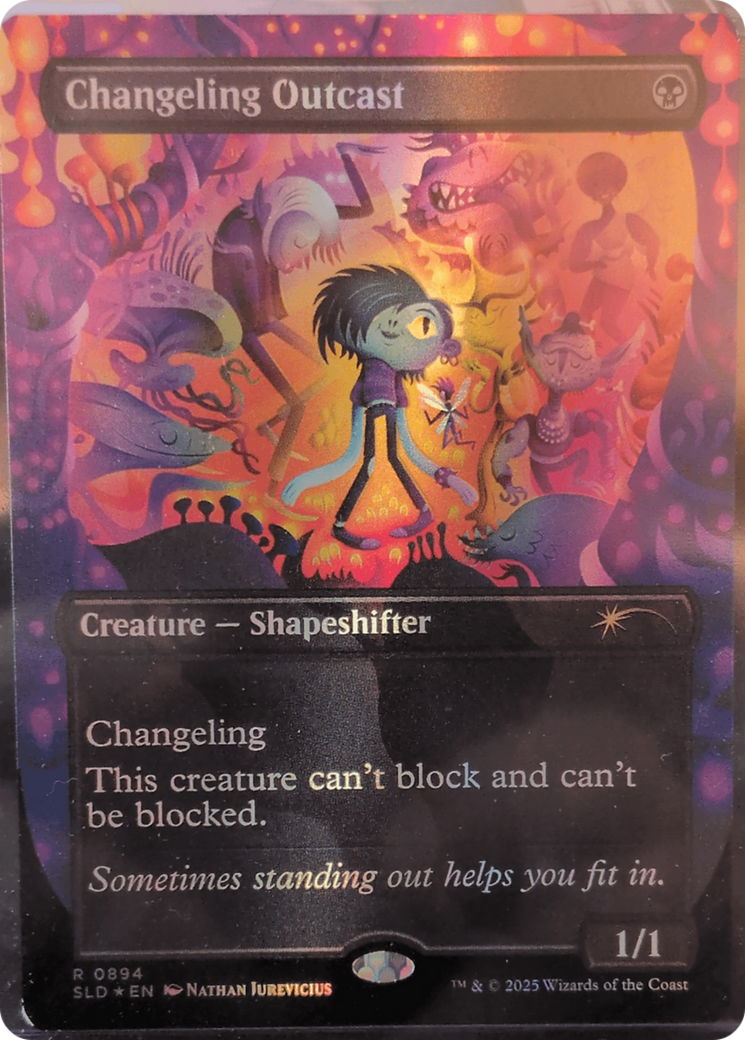 Changeling Outcast (Rainbow Foil) [Secret Lair Drop Series] | Gaming Infinity