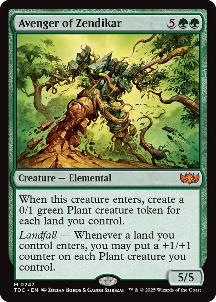 Avenger of Zendikar [Tarkir: Dragonstorm Commander] | Gaming Infinity