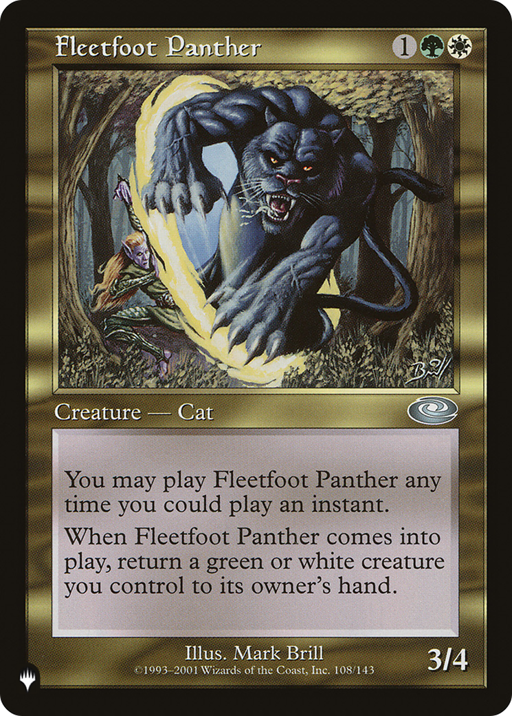 Fleetfoot Panther [The List] | Gaming Infinity