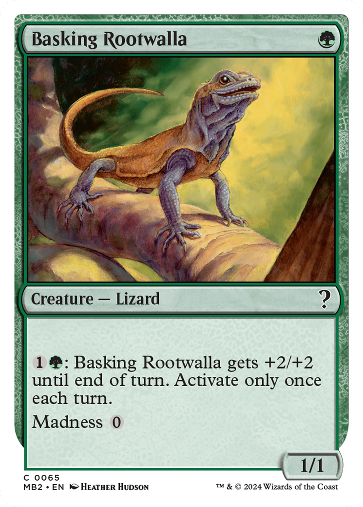 Basking Rootwalla (White Border) [Mystery Booster 2] | Gaming Infinity