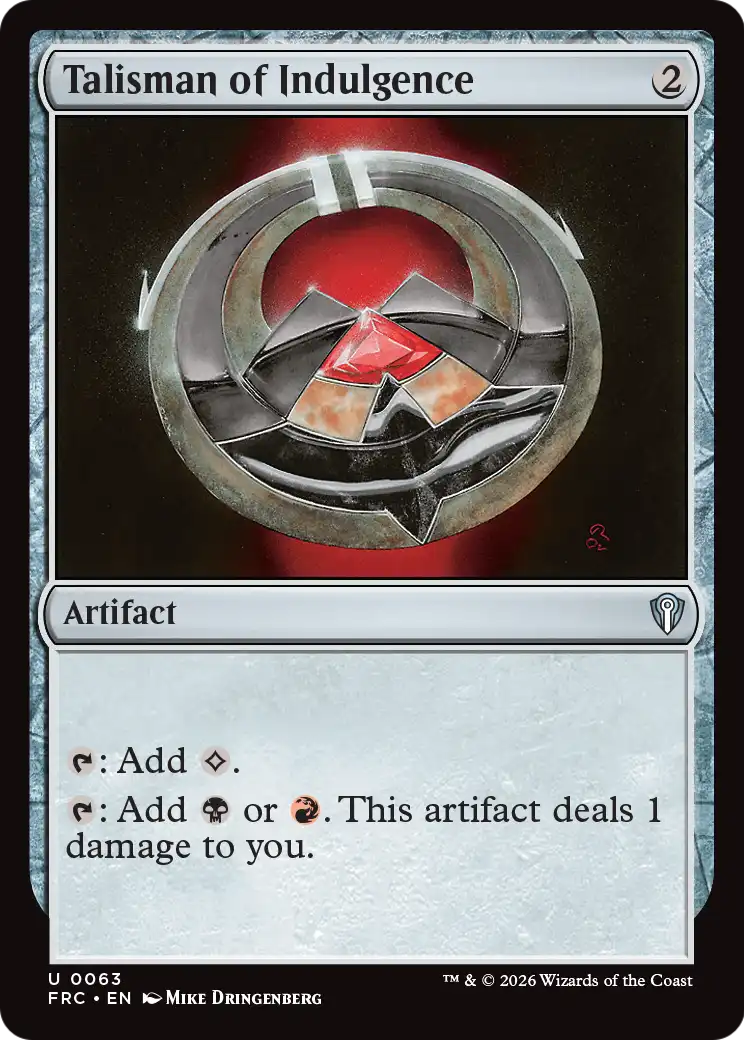 Talisman of Indulgence [Reality Fracture Commander] | Gaming Infinity