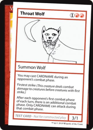 Throat Wolf (2021 Edition) [Mystery Booster Playtest Cards] | Gaming Infinity