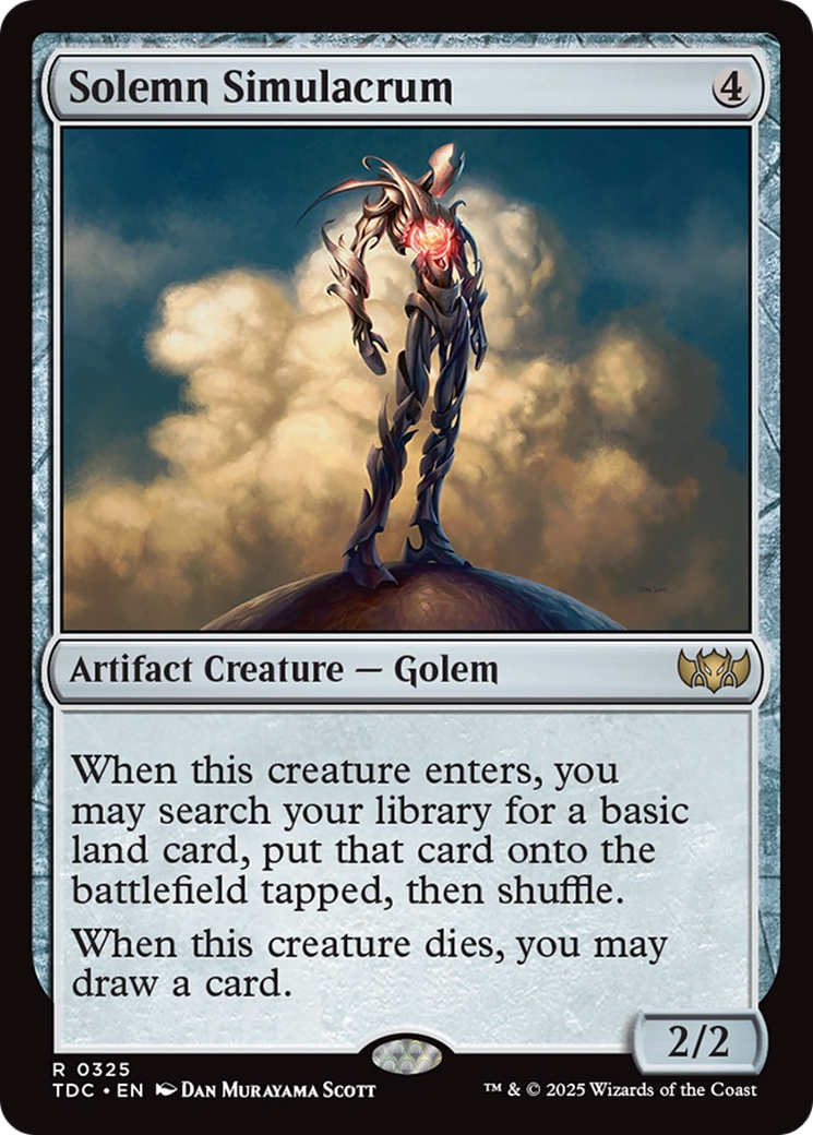 Solemn Simulacrum [Tarkir: Dragonstorm Commander] | Gaming Infinity