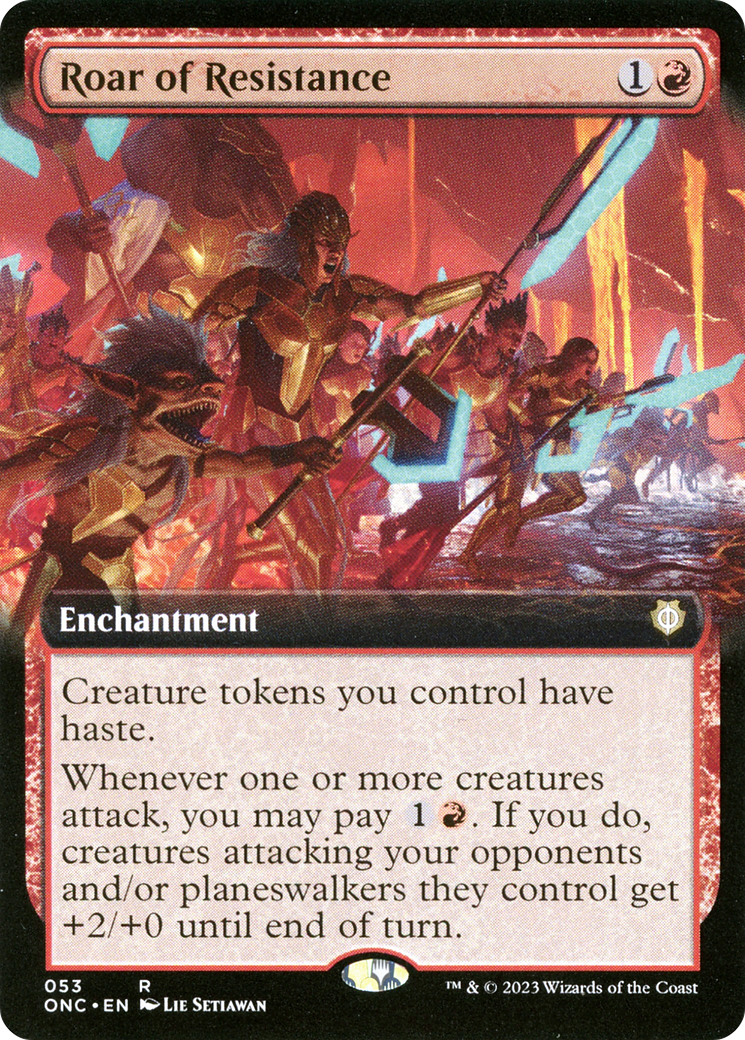 Roar of Resistance (Extended Art) [Phyrexia: All Will Be One Commander] | Gaming Infinity