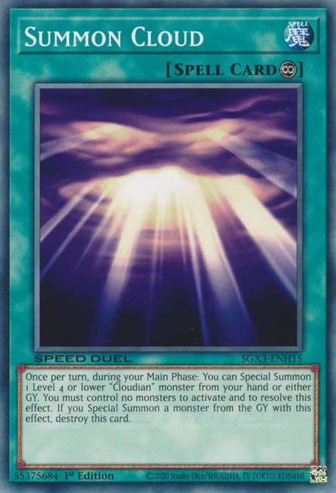 Summon Cloud [SGX3-ENH15] Common | Gaming Infinity