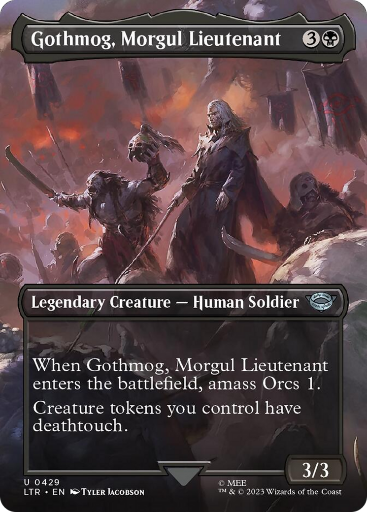 Gothmog, Morgul Lieutenant (Borderless Alternate Art) [The Lord of the Rings: Tales of Middle-Earth] | Gaming Infinity