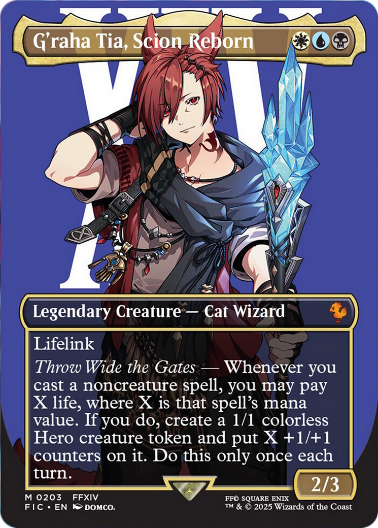 G'raha Tia, Scion Reborn (Borderless) [FINAL FANTASY Commander] | Gaming Infinity