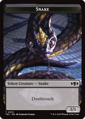 Snake // Myr Double-Sided Token [Tarkir: Dragonstorm Commander Tokens] | Gaming Infinity