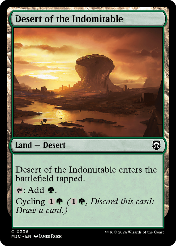 Desert of the Indomitable (Ripple Foil) [Modern Horizons 3 Commander] | Gaming Infinity