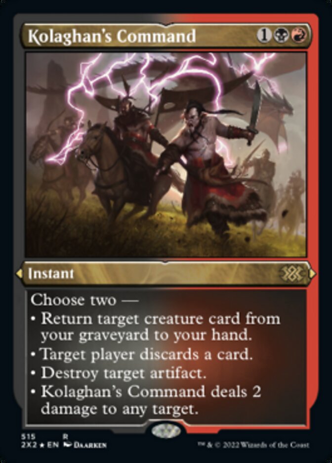 Kolaghan's Command (Foil Etched) [Double Masters 2022] | Gaming Infinity