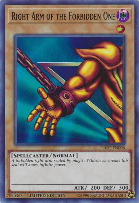 Right Arm of the Forbidden One [LART-EN006] Ultra Rare | Gaming Infinity