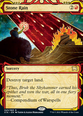 Stone Rain (Foil Etched) [Strixhaven: Mystical Archive] | Gaming Infinity