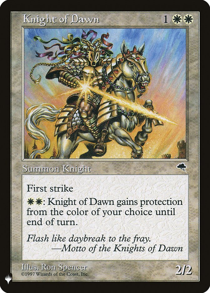 Knight of Dawn [Mystery Booster] | Gaming Infinity