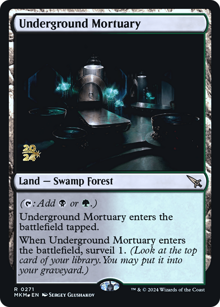 Underground Mortuary [Murders at Karlov Manor Prerelease Promos] | Gaming Infinity