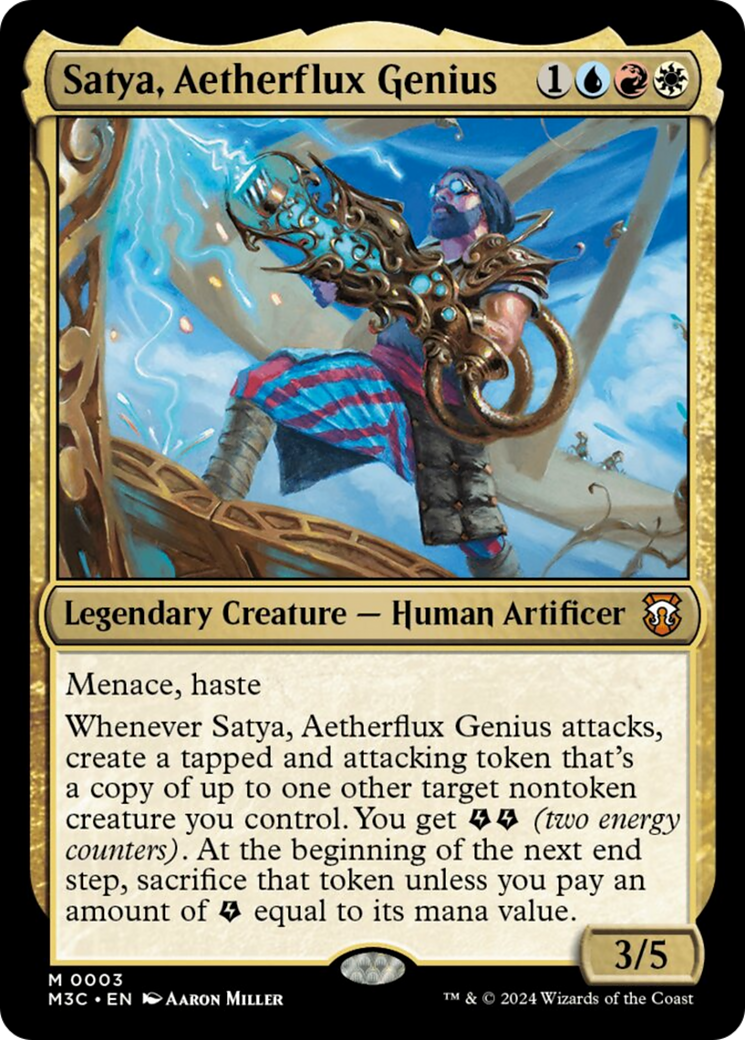 Satya, Aetherflux Genius [Modern Horizons 3 Commander] | Gaming Infinity