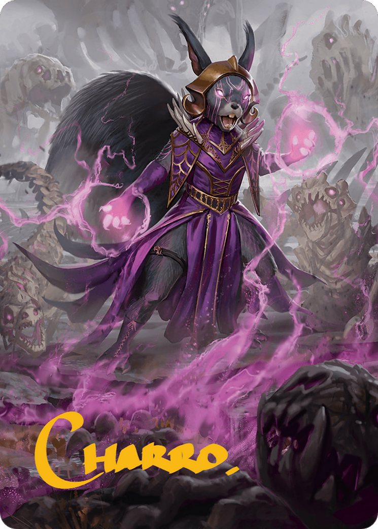 Liliana of the Dark Realms Art Card (Gold-Stamped Signature) [Bloomburrow Art Series] | Gaming Infinity