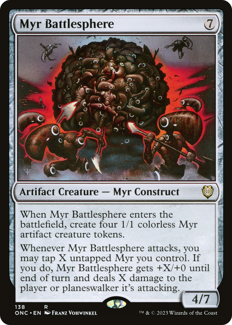 Myr Battlesphere [Phyrexia: All Will Be One Commander] | Gaming Infinity