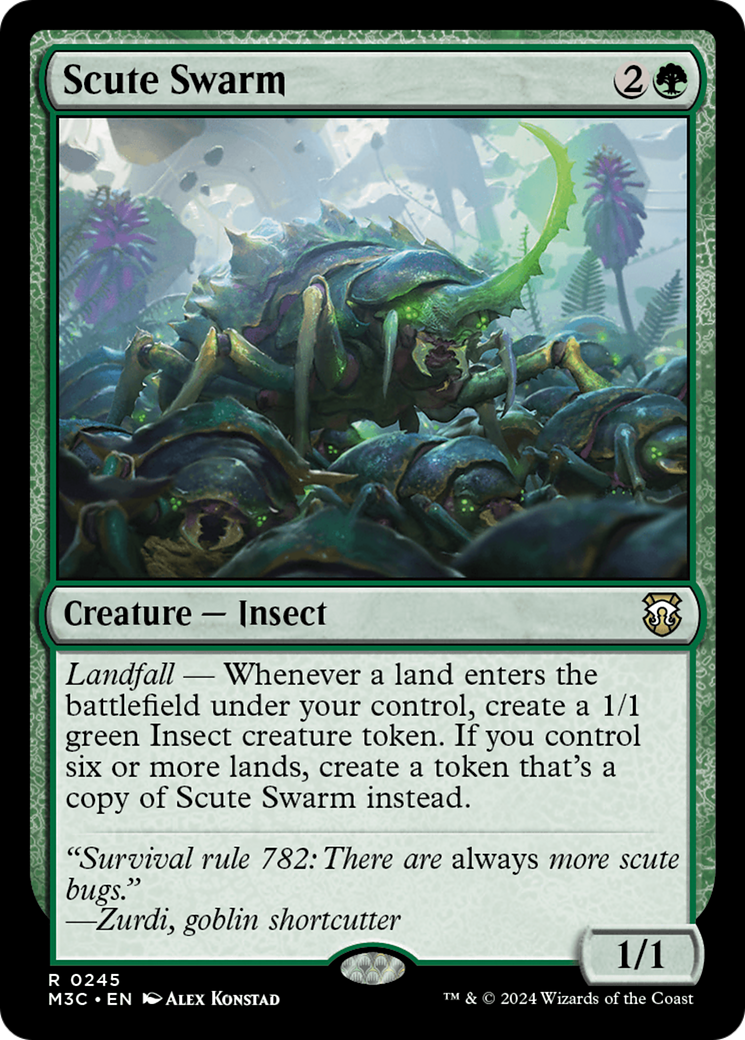 Scute Swarm (Ripple Foil) [Modern Horizons 3 Commander] | Gaming Infinity