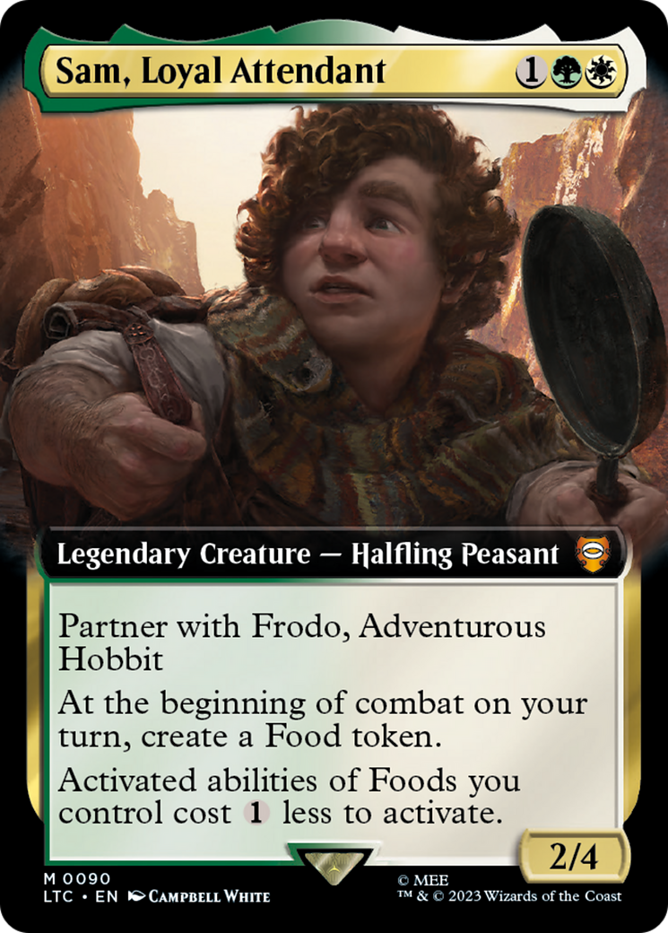 Sam, Loyal Attendant (Extended Art) [The Lord of the Rings: Tales of Middle-Earth Commander] | Gaming Infinity